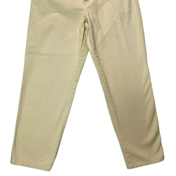 Vintage Bugle Boy for Her Super High Rise Mom Jeans 28 x 27 Yellow 90s Y2K - Picture 5 of 8